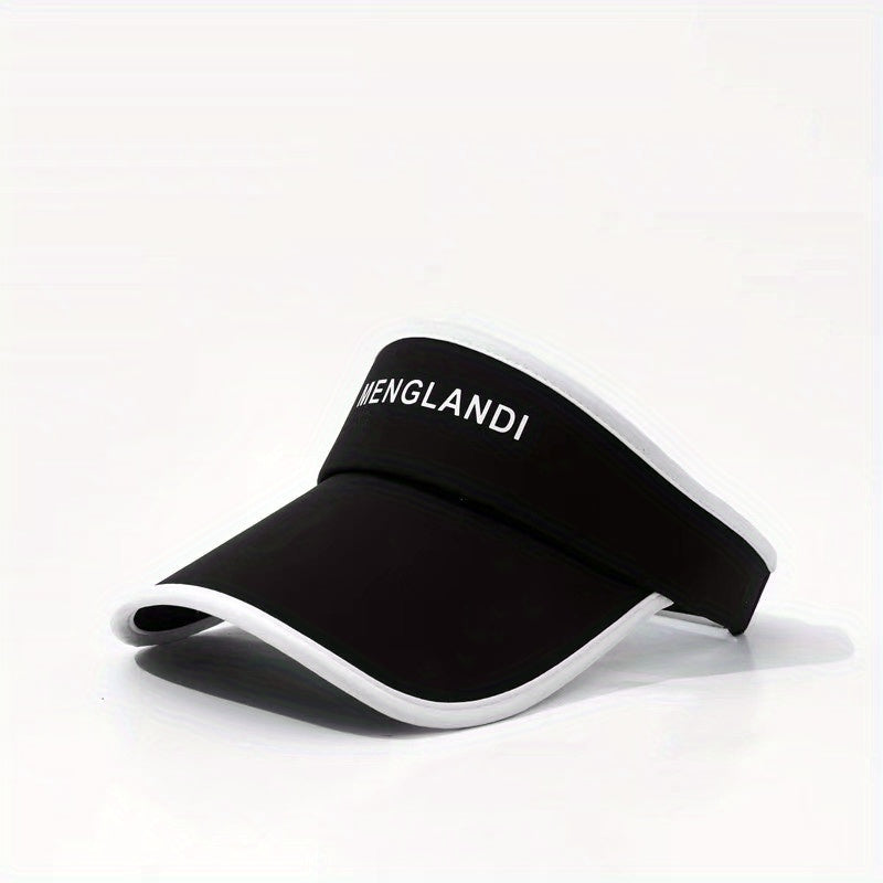 Print Ponytail Visor Hat Lightweight UV Protection Travel Beach Hats