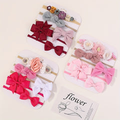 5pcs Cute Bow Headbands for Girls and Baby Girls