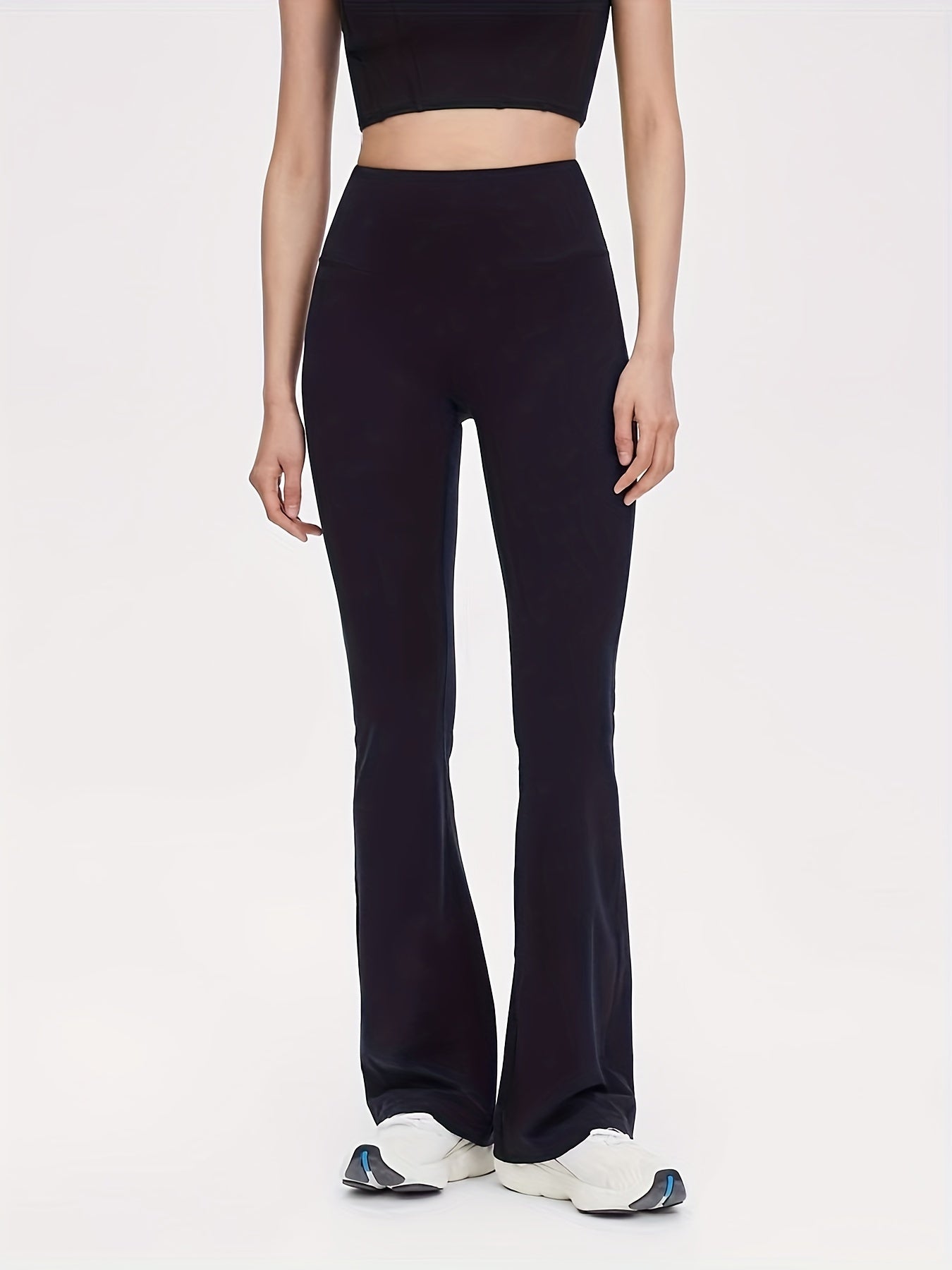 High Waist Flare Yoga Pants Pilates Sports Bell Bottom Leggings