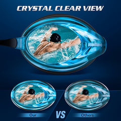 Anti-fog Swimming Goggle Comfortable Nose Bridge Clear View