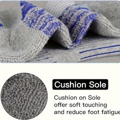 6 Pairs Men's Running Ankle Socks Deodorant Thickened Sports Non Slip