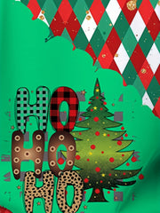 Christmas Tree Pattern Hoodie For Kids Pullover Boy's Clothes