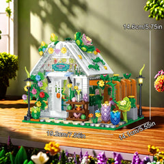 Village Inn Model Kit with LED Light for Adults and Teenagers 6 Years Old
