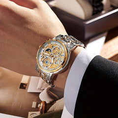 LIGE Golden Boys Watches Steel Student Bracelet Wrist Waterproof Relogio