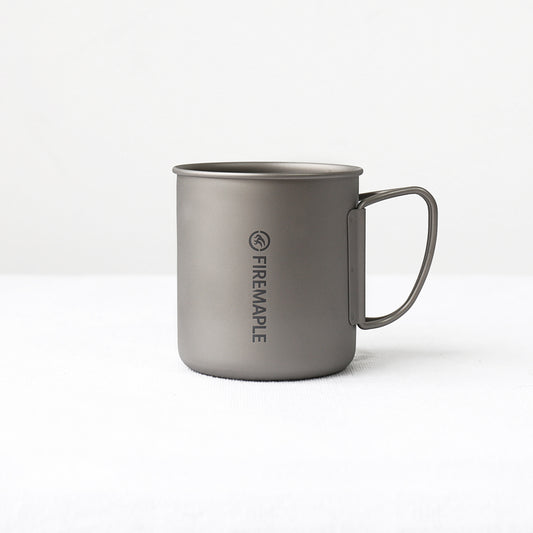 Titanium Portable Folding Single Layer Cup for Camping Lightweight Tea Cup