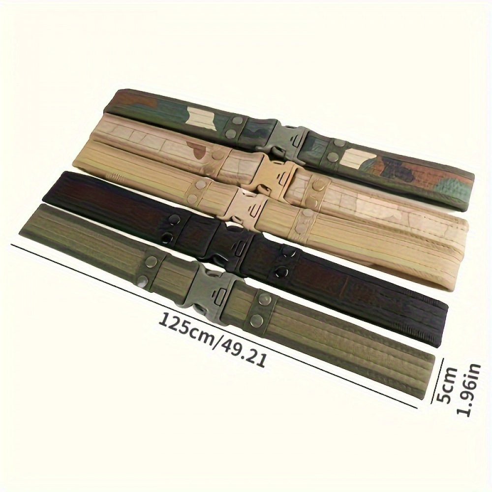 Combat Outdoor Belt with Quick Release Buckle Camouflage