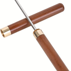 Portable Stainless Steel Ice Pick With Wooden Cover for Ice Breaking