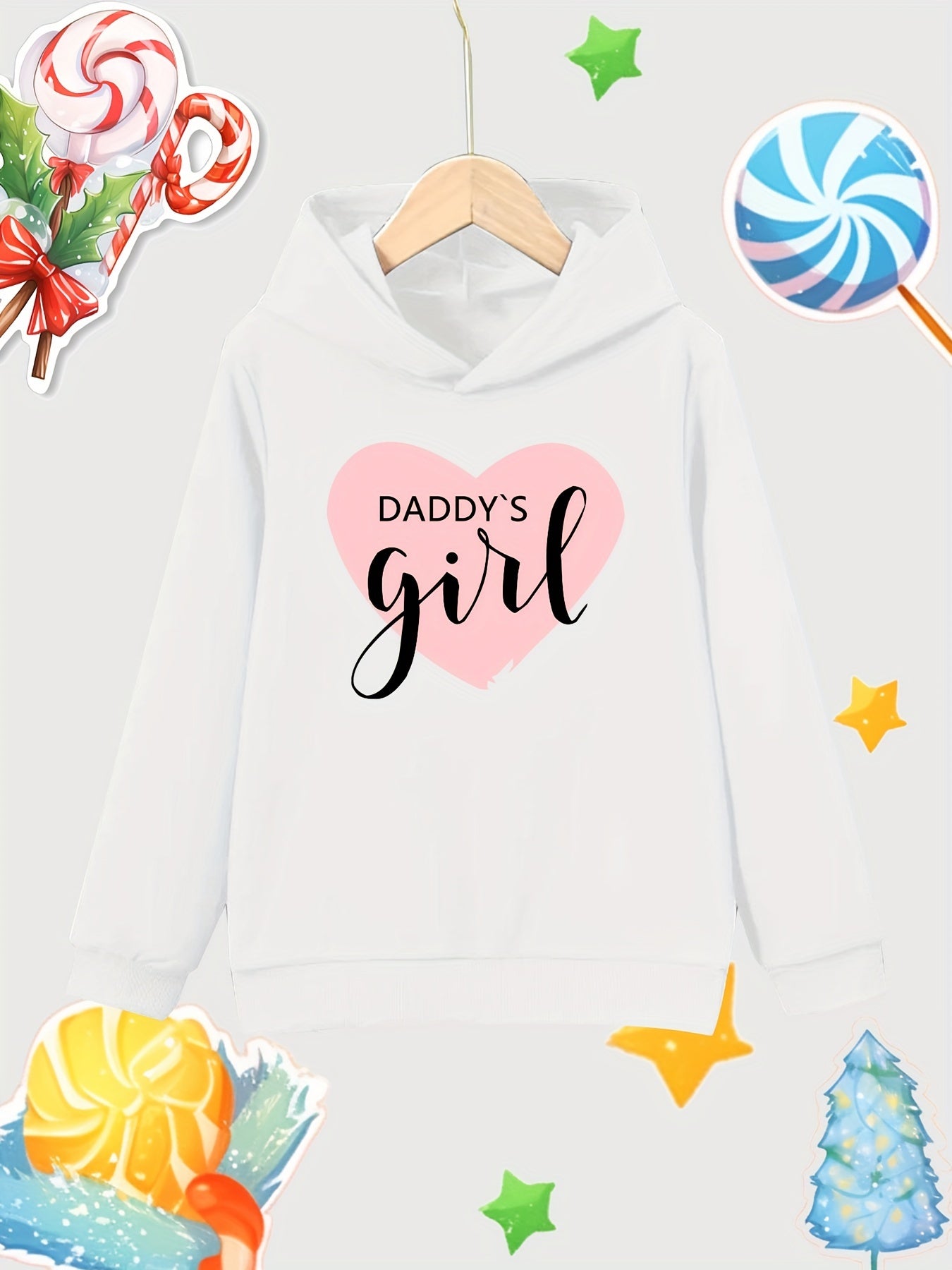 Girl's Cotton Hoodie Active Breathable Sweatshirt