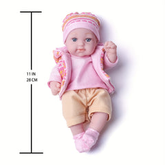 Anime 11 Inch Baby Doll Set Pink Outfit Knit Accessories for Ages 3