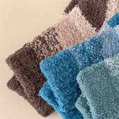 5 Pairs Ombre Crew Socks Warm Fuzzy Women's Stockings