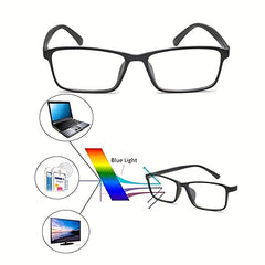 Retro Men's Reading Glasses Anti Light Office Eye Protection
