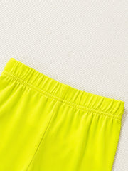 5pcs Safety Shorts For Girls Multicolor Elastic Waist Leggings