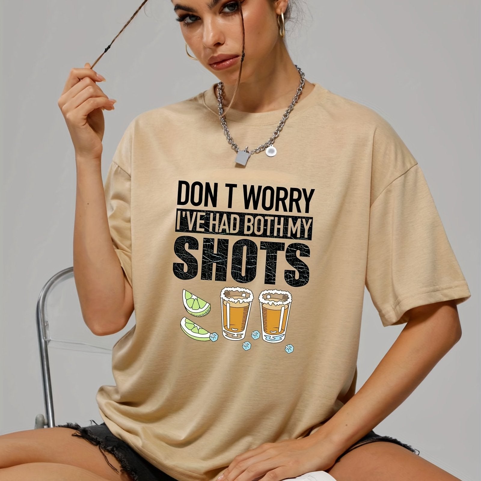 Graphic Casual Sports T-shirt for Women