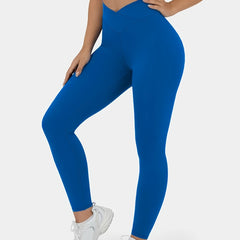 Sports Leggings Women's Plus Wrap High Waist Skinny Yoga Pants