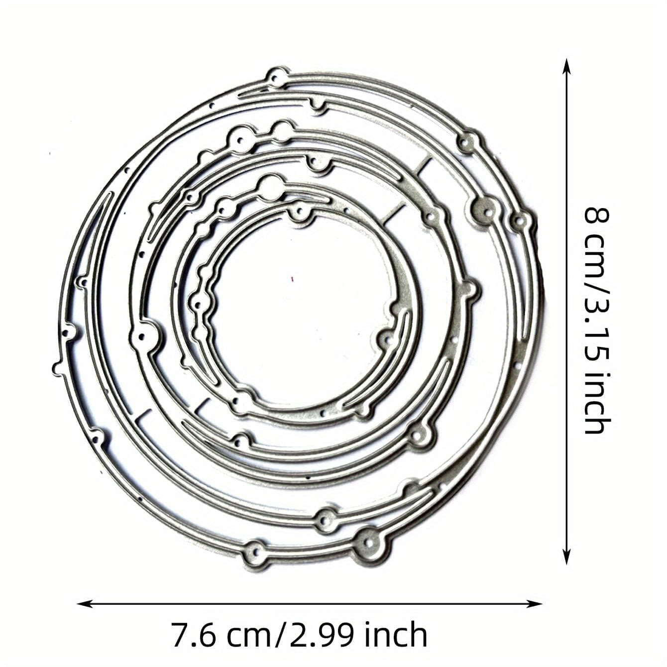 Round Ring Pattern Die Cuts Metal Die for Scrapbook DIY Craft Paper