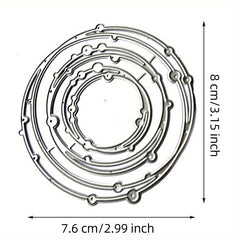 Round Ring Pattern Die Cuts Metal Die for Scrapbook DIY Craft Paper