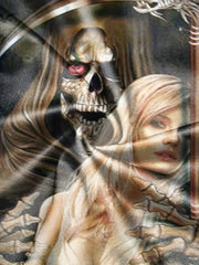 Men's 3D Skeleton & Beauty Graphic T Shirt Short Sleeve Tee