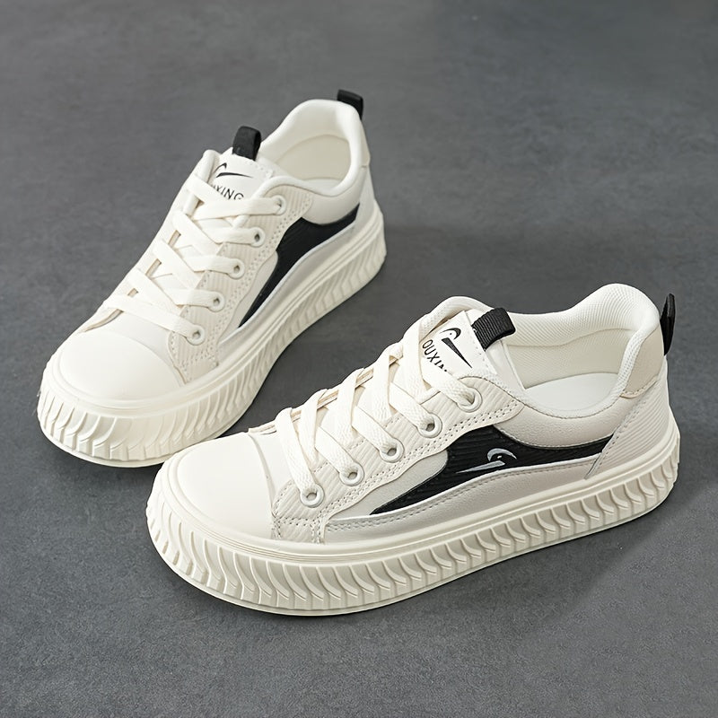 Skate Shoes Platform Lace up Walking Shoes Comfort Casual Sneakers