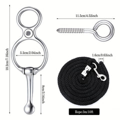 5m Horse Braided Nylon Rope Stainless Steel Equestrian Training Equipment