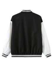 Women's R Letter Print Long Sleeve Jacket