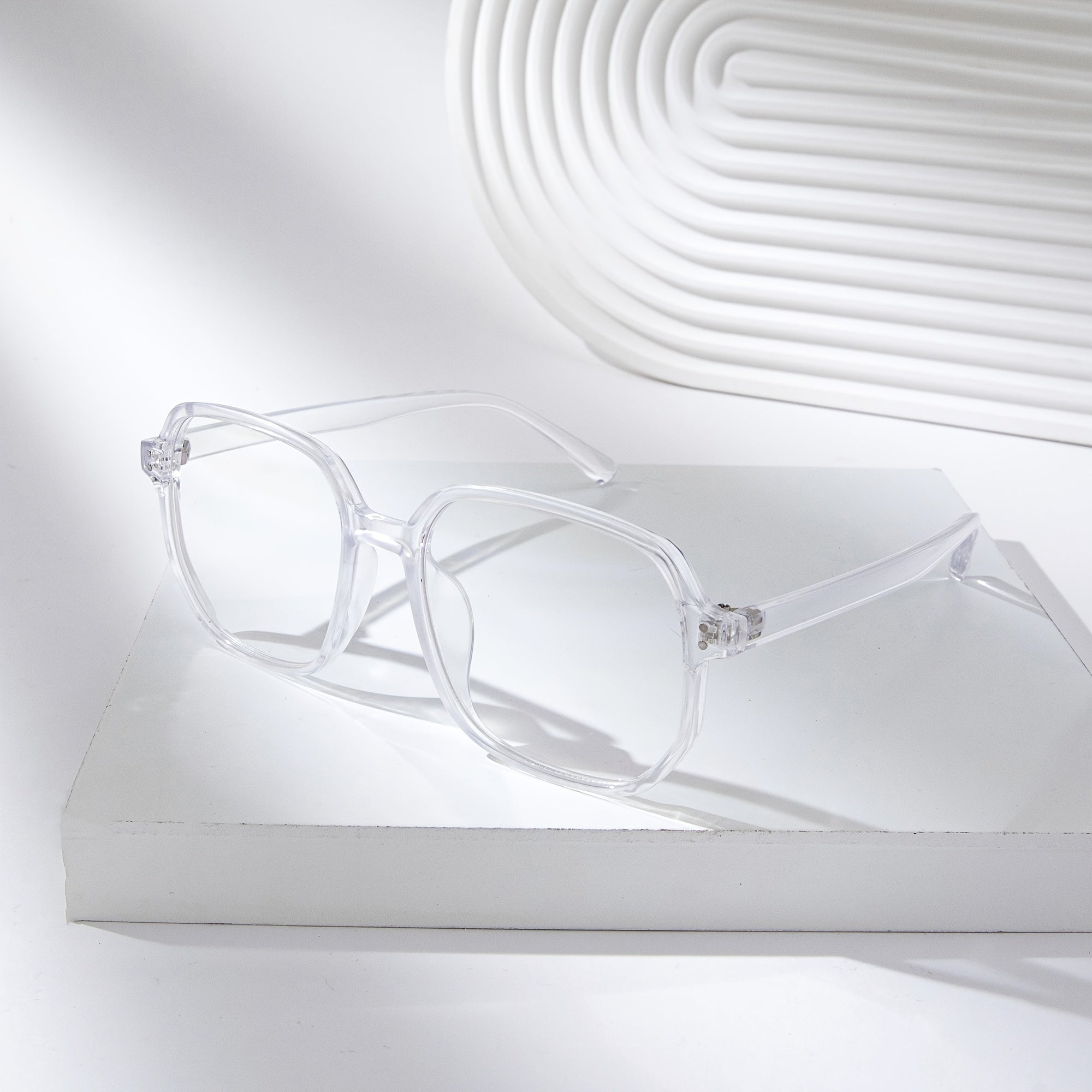Stylish Square Frame Light Blocking Glasses
