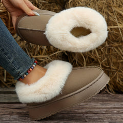 Thick Bottom Fur Fleece Snow Boots Winter Warm Shoes