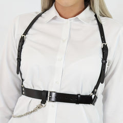 Punk Chain Fringe Harness Belt Rivet Body Harness Corset Belt