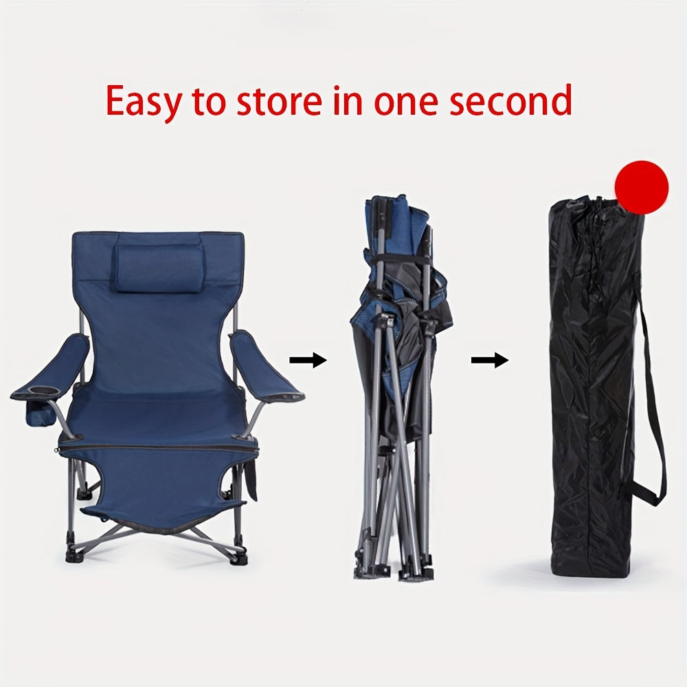 Folding Dual-use Recliner Chair for Outdoor Camping Fishing