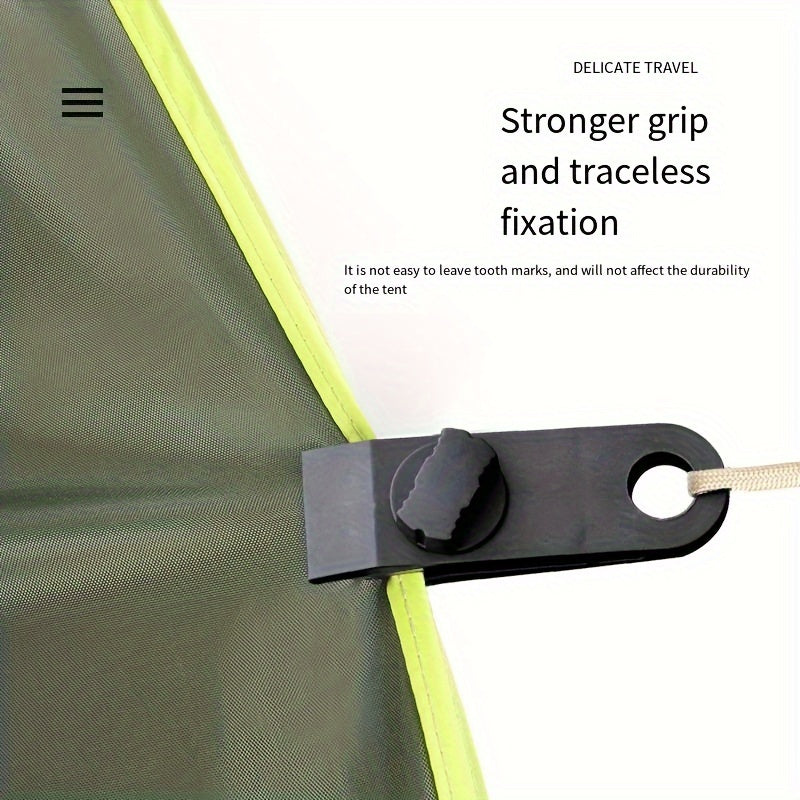 10pcs Outdoor Tent Clamps Ultra light Windproof Clip