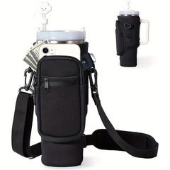 Neoprene Insulated Water Cup Holder for 40oz Tumbler Bottle Bag with Strap