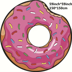 Large Donut Beach Towel Quick Drying Absorbent Towel