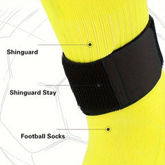 Soccer Shin Guard Straps Adjustable Anti Slip Lightweight