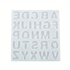 Resin Mold Letter Keychain Pendant Silicone Mould DIY Crafts
