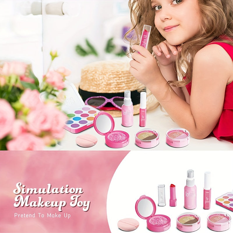 Girls' Role Play Makeup Kit Dress Up Set Non Liquid No Makeup Toy