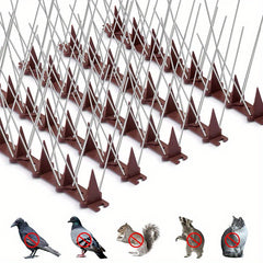 Bird Spikes Outdoor Bird Repellent, 6 Packs