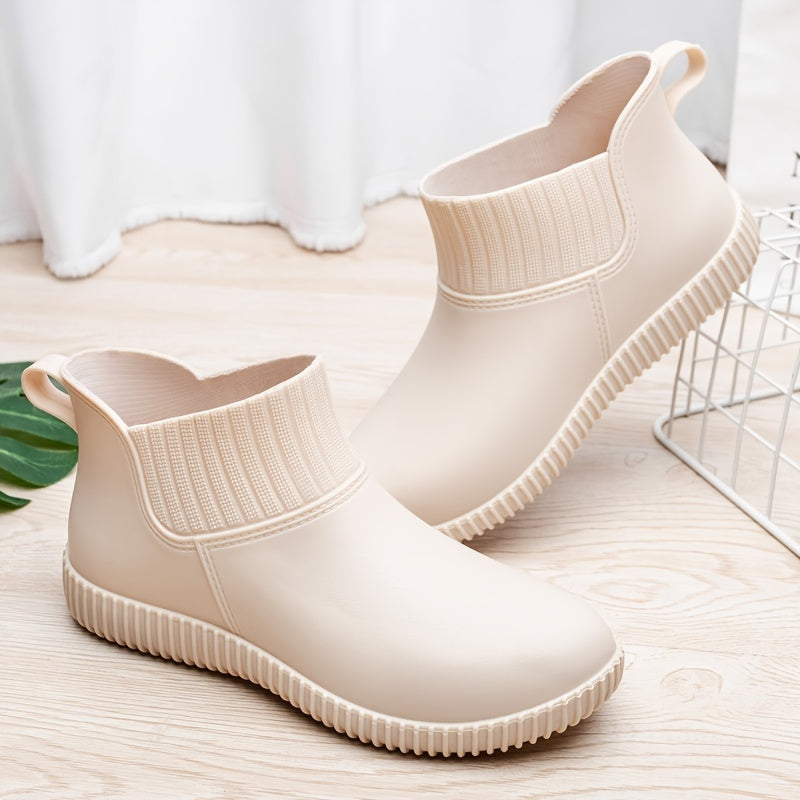Women's Waterproof Ankle Rain Boots Non Slip Outdoor Footwear