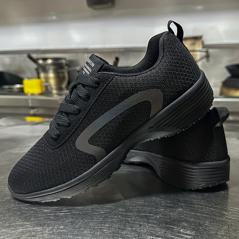 Men's Slip Resistant Chef Shoes Kitchen Work Safety Shoes