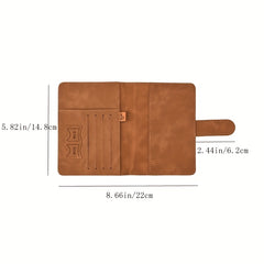 RFID Anti Theft Passport Card Bag Leather Wallet