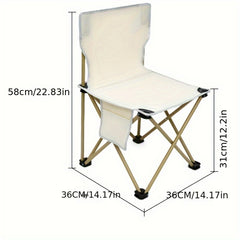 Portable Outdoor Folding Chair for Camping Fishing and Barbecue