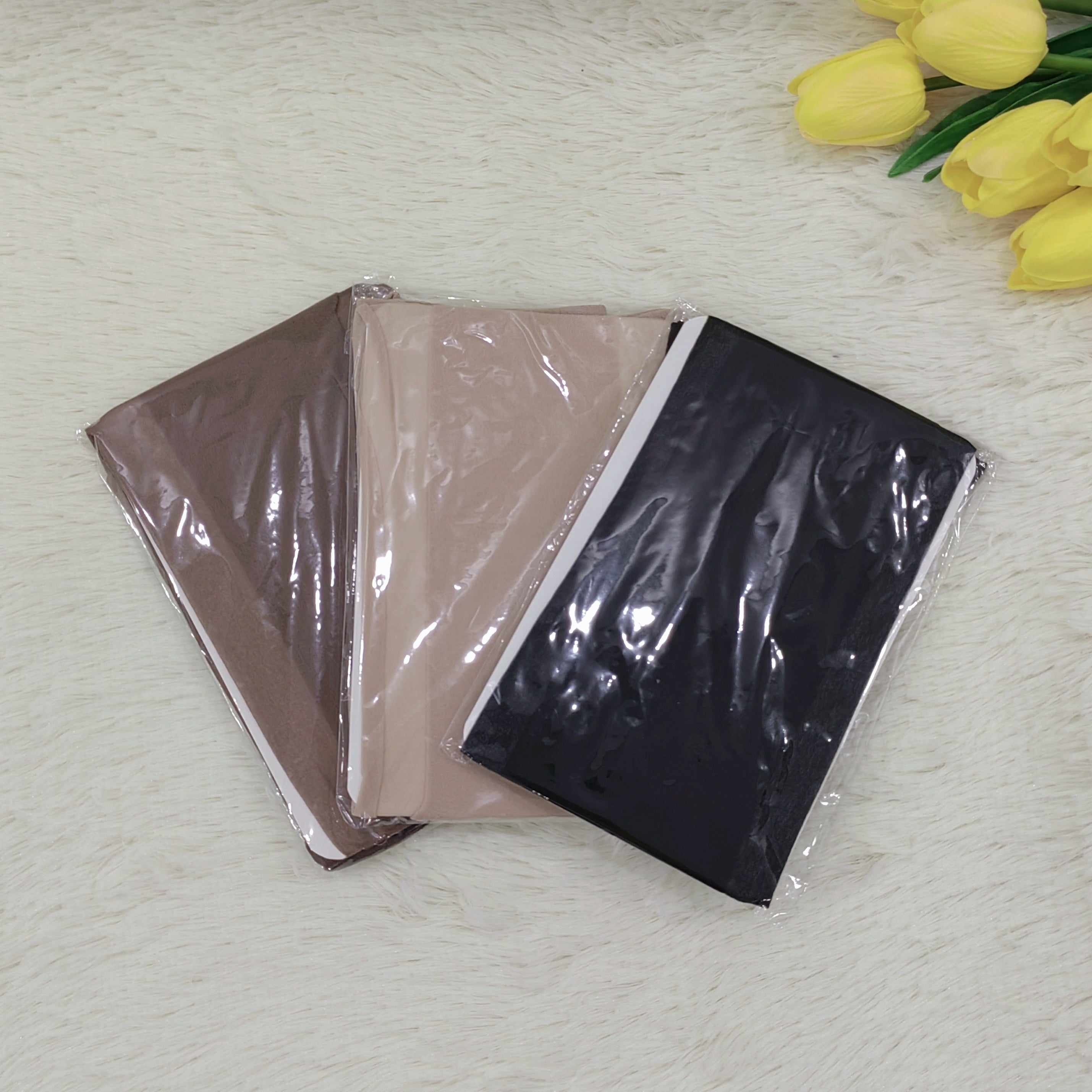 3 Pairs High Waist Slim Pantyhoses Sheer Footed Stockings
