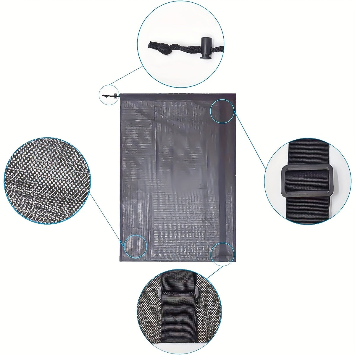 Durable Basketball Bag with Net Pocket for Outdoor Sports