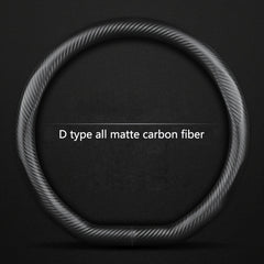 Matte Carbon Fiber Grain Steering Wheel Cover