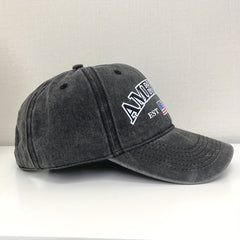 Adjustable Sunshade Baseball Cap American Flag Outdoor Sport