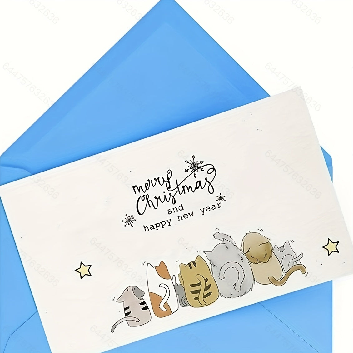 Cat Transparent Stamp Under The Stars Greeting Mood Word