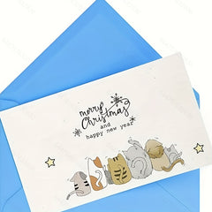 Cat Transparent Stamp Under The Stars Greeting Mood Word