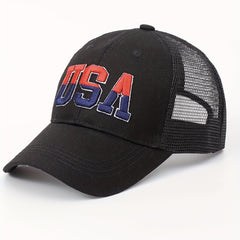 Embroidered Cotton American Flag Baseball Cap