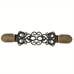 Vintage Metal Shawl Clip Women Scarf Sweater Brooch Boho Cardigan Pin