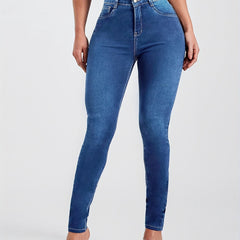 High Rise Skinny Jeans Dark Wash Slim Fit Jeans Casual Pants