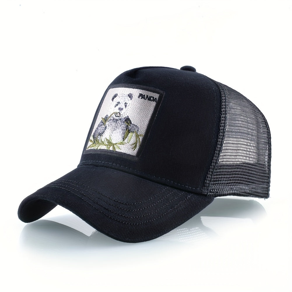 Panda Peaked Cap Summer Sunshade Hat Embroidered Hip Hop Baseball Cap