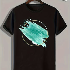 Pattern Print Men's Graphic T-shirt for Summer